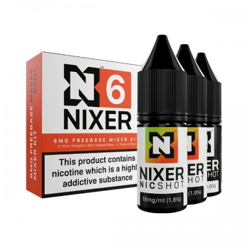 Nixer - Nic Shot - 70/30 [6MG] - 3 Pack