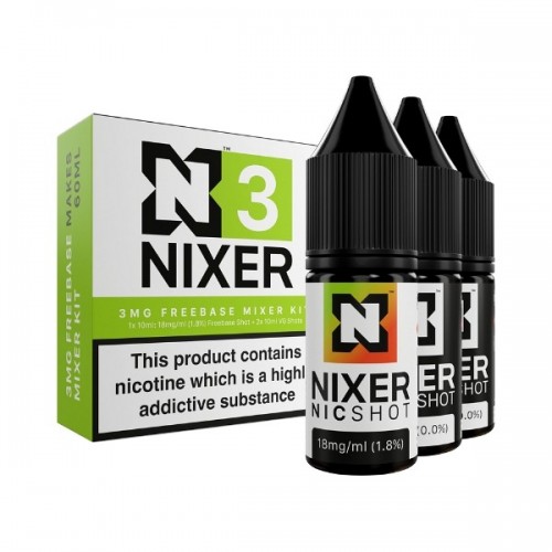 Nixer - Nic Shot - 70/30 [3MG] - 3 Pack