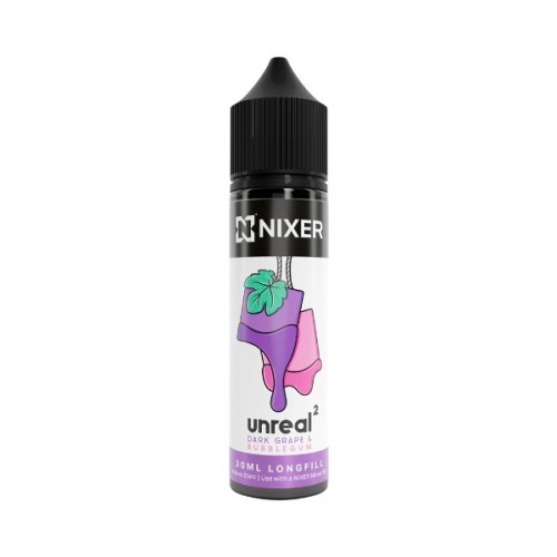 Nixer X Unreal 2 - 30ml - Dark Grape & Bubblegum - Longfill