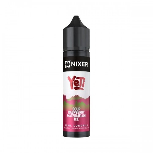 Nixer X Yeti Summit - 30ml - Sour Raspberry Watermelon Ice - Longfill