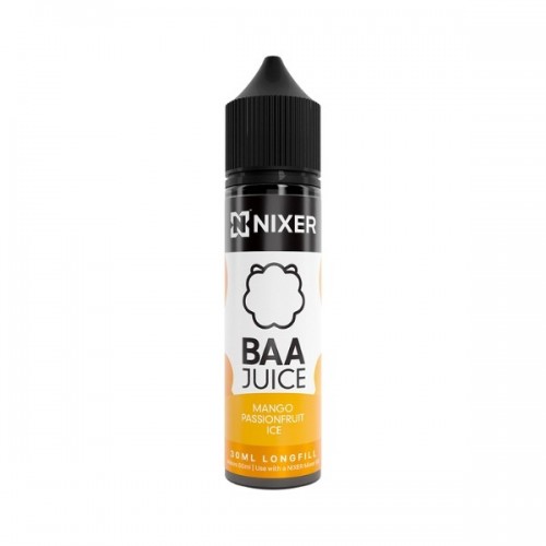 Nixer X Baa Juice - 30ml - Mango Passionfruit Ice - Longfill