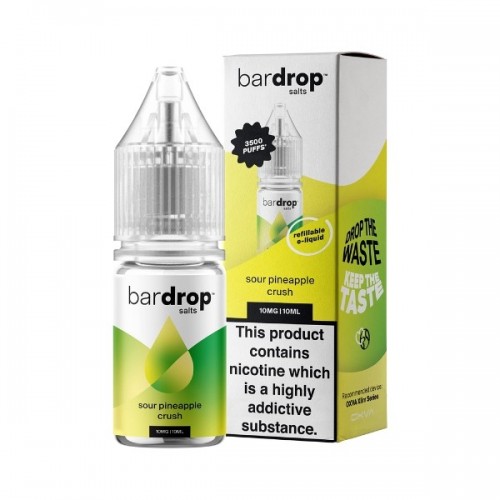 Bar Drop Salts - Nic Salt - Sour Pineapple Crush [20MG]