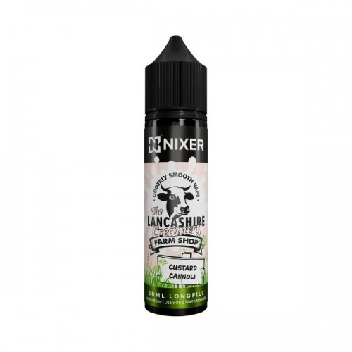 Nixer X The Lancashire Creamery Farm Shop - 30ml - Custard Cannoli - Longfill