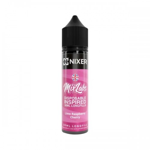 Nixer X Mix Labs - 30ml - Lime Cherry Raspberry - Longfill