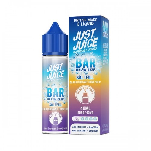 Just Juice Bar Below Zero - 40ml - Blackcurrant Honeydew - Saltfill [0MG]