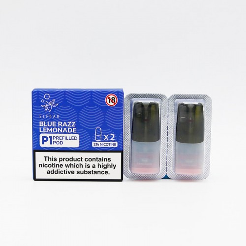 Elf Bar Mate 500 Pre Filled Pod - 2 Pack [Blue Razz Lemonade 20mg]