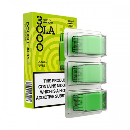 Ola 3000 Pre Filled Pod - 3 Pack [Double Apple 20mg]