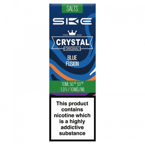 SKE Crystal Bar - Nic Salt - Blue Fusion [10mg] (Sticker Single & Sticker Outer)