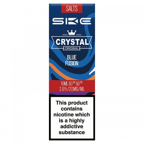 SKE Crystal Bar - Nic Salt - Blue Fusion [20mg] (Sticker Single & Sticker Outer)