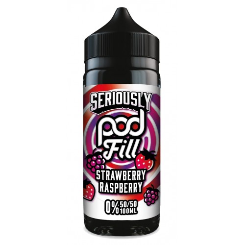 Doozy Vape - Seriously Pod Fill - 100ml - Strawberry Raspberry