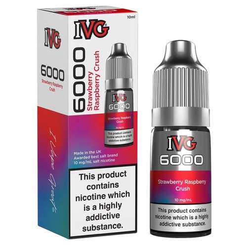IVG 6000 - Nic Salt [Strawberry Raspberry Crush 10mg]