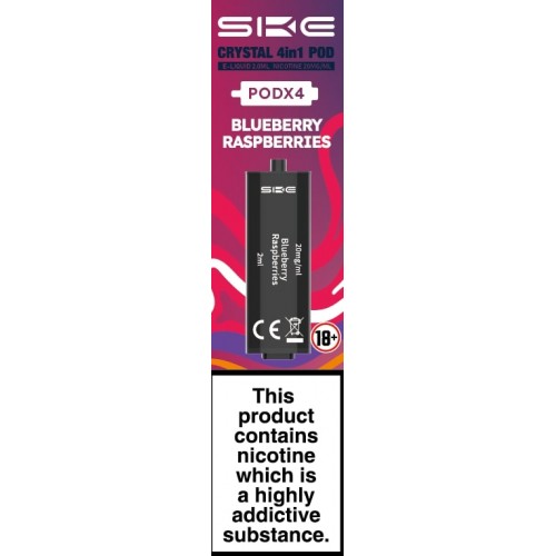 SKE CRYSTAL 4in1 Replacement Pre Filled Pods - 4 Pack [Blueberry Raspberries 20mg]