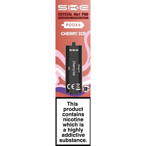 SKE CRYSTAL 4in1 Replacement Pre Filled Pods - 4 Pack [Cherry Ice 20mg]