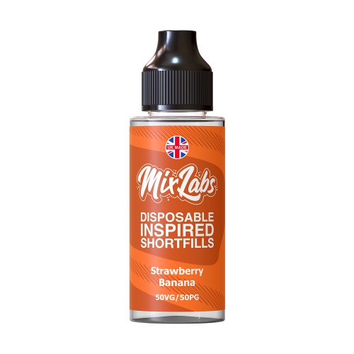 Mix Labs - 100ml Shortfill - Strawberry Banana