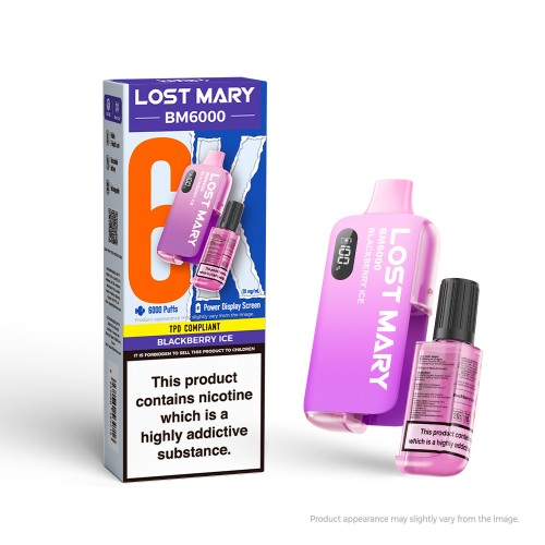 Lost Mary BM6000 Rechargeable Pod Kit - Blackberry Ice [20mg]