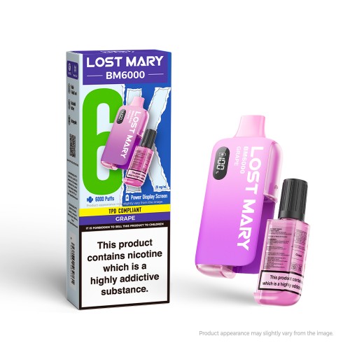 Lost Mary BM6000 Rechargeable Pod Kit - Grape [20mg]