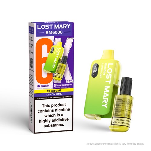 Lost Mary BM6000 Rechargeable Pod Kit - Lemon and Lime [20mg]