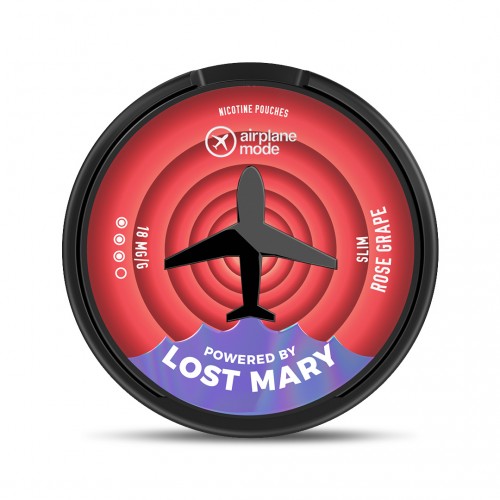 Airplane Mode (Powered By Lost Mary) Nicotine Pouch [Rose Grape 18mg]