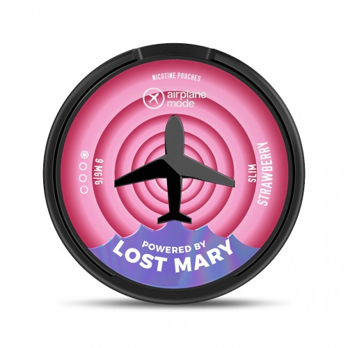 Airplane Mode (Powered By Lost Mary) Nicotine Pouch [Strawberry 09mg]
