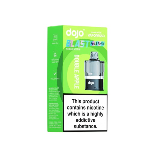 DOJO BLAST 6000 Pod (Powered by Vaporesso) & Refill - [Double Apple 20mg]