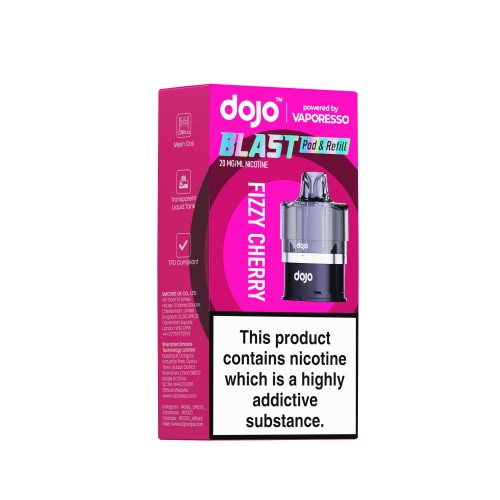 DOJO BLAST 6000 Pod (Powered by Vaporesso) & Refill - [Fizzy Cherry 20mg]