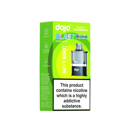 DOJO BLAST 6000 Pod (Powered by Vaporesso) & Refill - [Lemon and Lime 20mg]