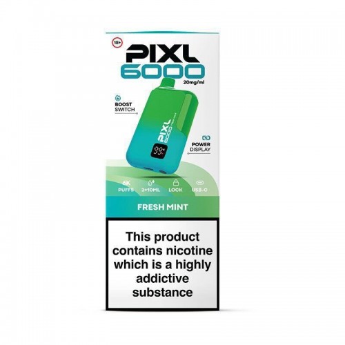 Pixl 6000 Rechargeable Pod Kit - Fresh Mint [20mg]