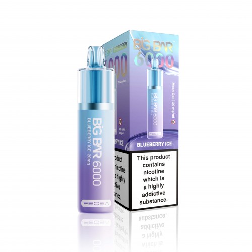Feoba Big Bar 6000 Rechargeable Pod Kit [Blueberry Ice 20mg]