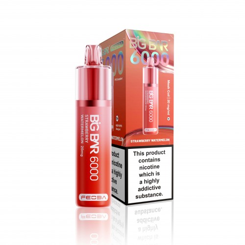 Feoba Big Bar 6000 Rechargeable Pod Kit [Strawberry Watermelon 20mg]