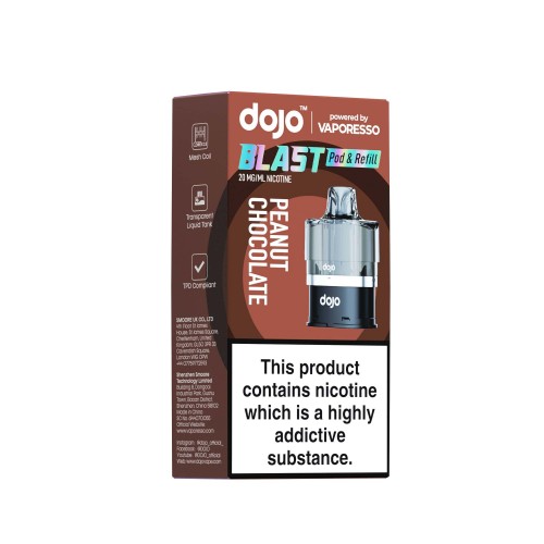 DOJO BLAST 6000 Pod & Refill (Powered by Vaporesso) [Peanut Chocolate 20mg]