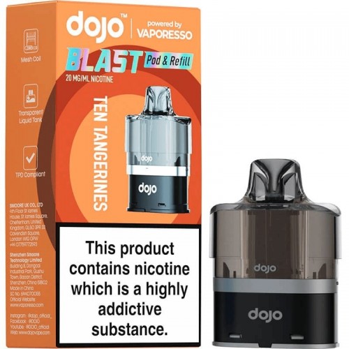DOJO BLAST 6000 Pod & Refill (Powered by Vaporesso) [Ten Tangerines 20mg]