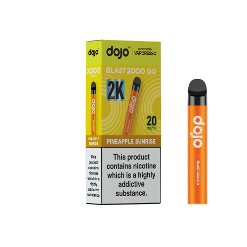 DOJO BLAST 2000 Go Kit (Powered by Vaporesso) - Pineapple Sunrise [20mg]