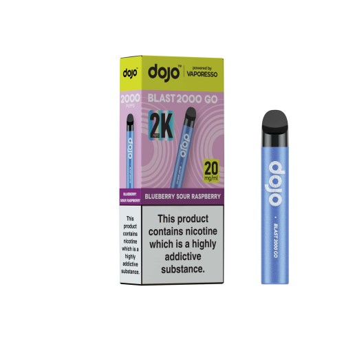 DOJO BLAST 2000 Go Kit (Powered by Vaporesso) [Blueberry Sour Raspberry 20mg]