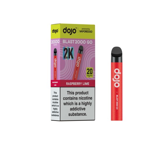DOJO BLAST 2000 Go Kit (Powered by Vaporesso) [Raspberry Lime 20mg]
