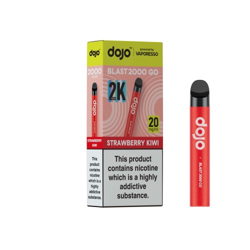 DOJO BLAST 2000 Go Kit (Powered by Vaporesso) [Strawberry Kiwi 20mg]