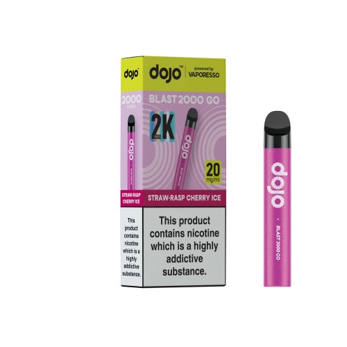 DOJO BLAST 2000 Go Kit (Powered by Vaporesso) [Strawberry Raspberry Cherry Ice 20mg]