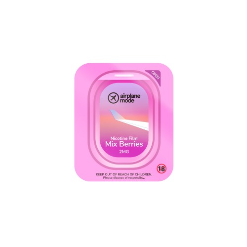 Airplane Mode (Powered By Lost Mary) Nicotine Film Strips [Mix Berries 02mg]