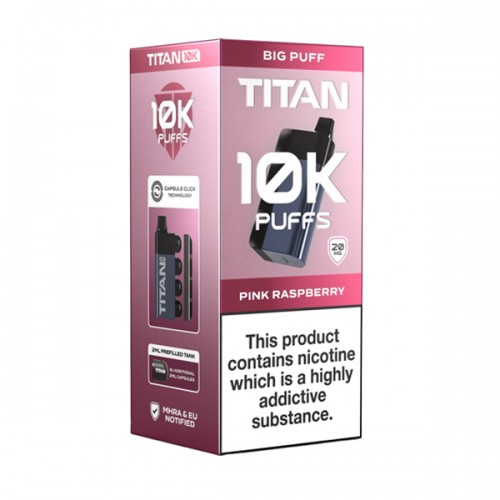 Titan Disposable 10K Pod Kit - Pink Raspberry [20mg]