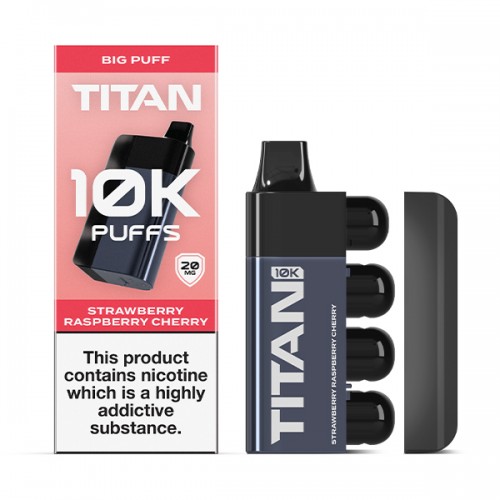 Titan Disposable 10K Pod Kit - Strawberry Raspberry Cherry [20mg]