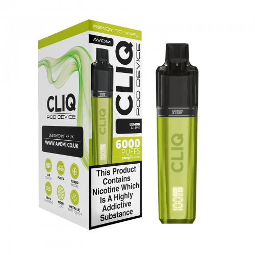 Avomi Cliq 6000 Pod Kit - Lemon & Lime [20mg]