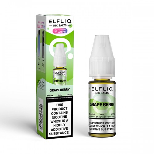 Elf Bar ELFLIQ [Nic Salt [Grape Berry 05mg]