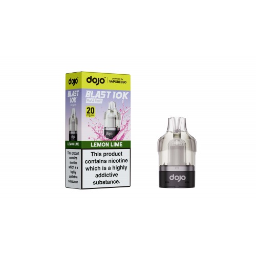 DOJO BLAST 10K  Pod & Refill (Powered by Vaporesso) - Lemon Lime [20mg]