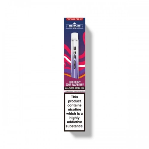 SKE Crystal 600 Pro Pre Filled Pod Kit [Blueberry Sour Raspberry 20mg]