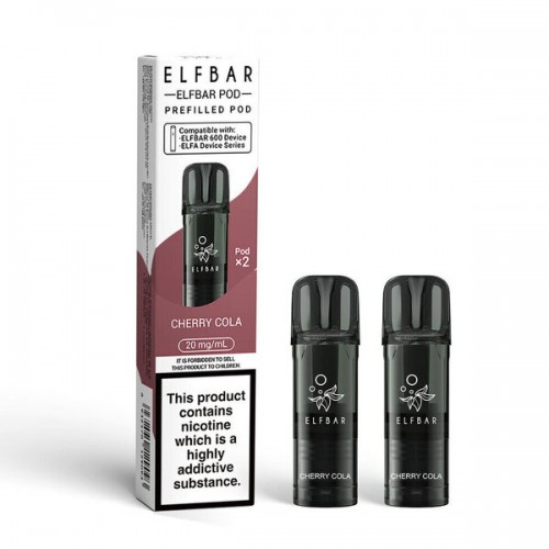 Elf Bar 600 Pre Filled Pod - 2 Pack [Cherry Cola 20mg]