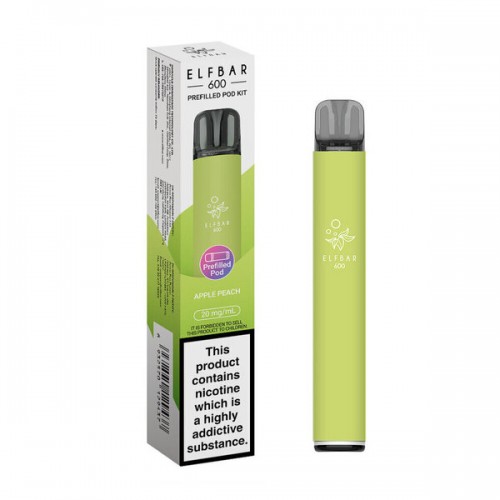 Elf Bar 600 Pre Filled Pod Kit - Apple Peach [20mg]