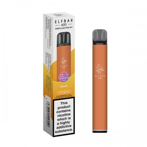 Elf Bar 600 Pre Filled Pod Kit [Mango 20mg]