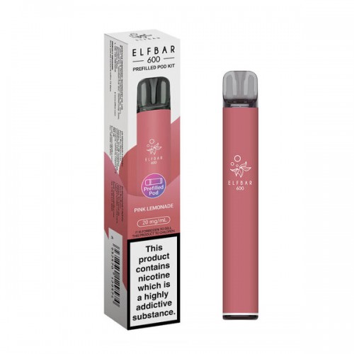 Elf Bar 600 Pre Filled Pod Kit [Pink Lemonade 20mg]