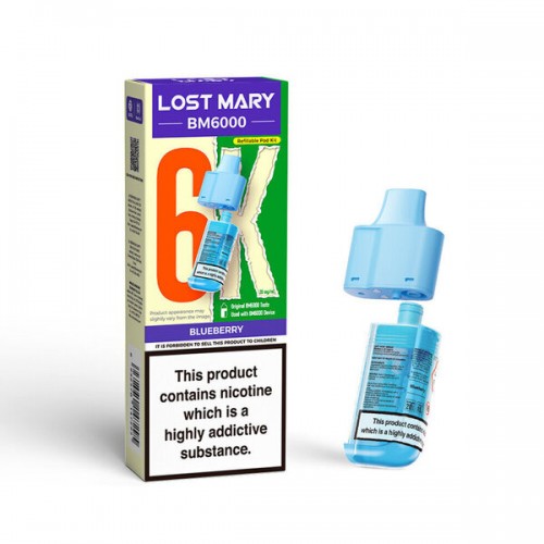 Lost Mary BM6000 Pod & Refill [Blueberry 20mg]