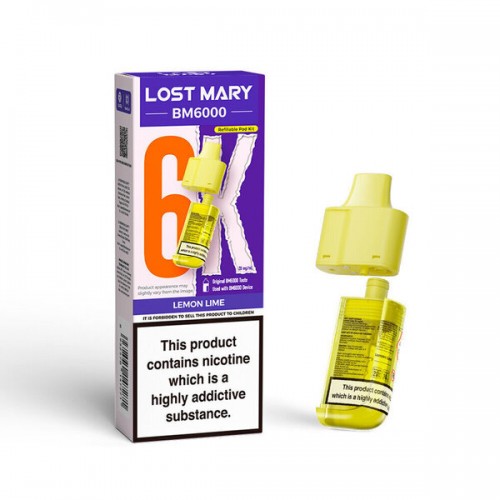 Lost Mary BM6000 Pod & Refill [Lemon Lime 20mg]