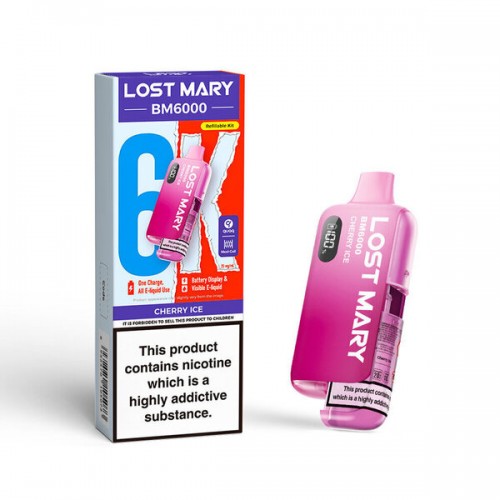 Lost Mary BM6000 Pre Filled Pod Kit [Cherry Ice 20mg]